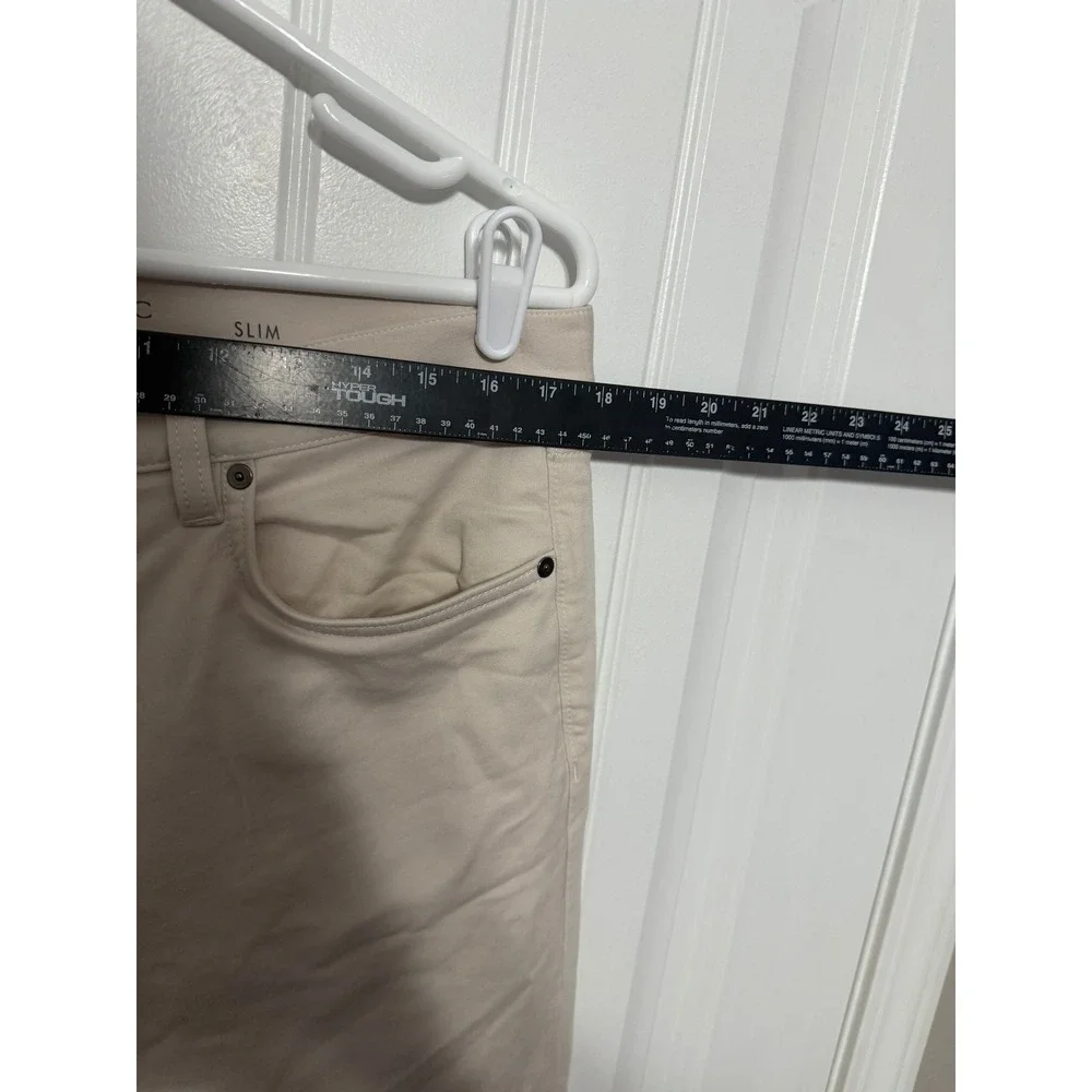 Banana Republic Pants Mens 34x32 Traveler Slim Khaki Chino 5-Pocket EUC